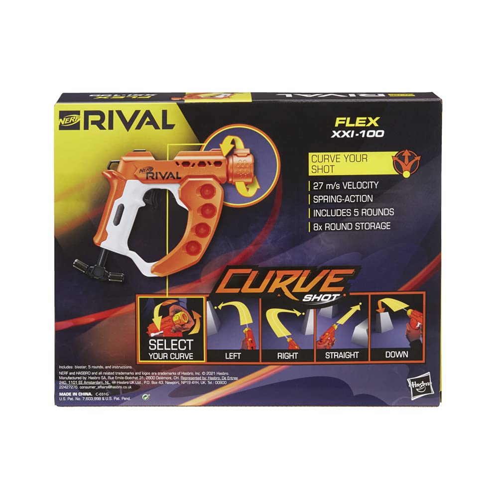ナーフ　ライバル　カーブショット　サイドスワイプ　XXI-1200 Nerf Rival Curve Shot Sideswipe XXI 1200 Ball Dart Blaster